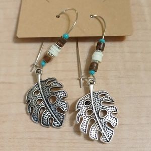 *3/$20* Bohemian Dangle Dangling Leaf Earrings Retro